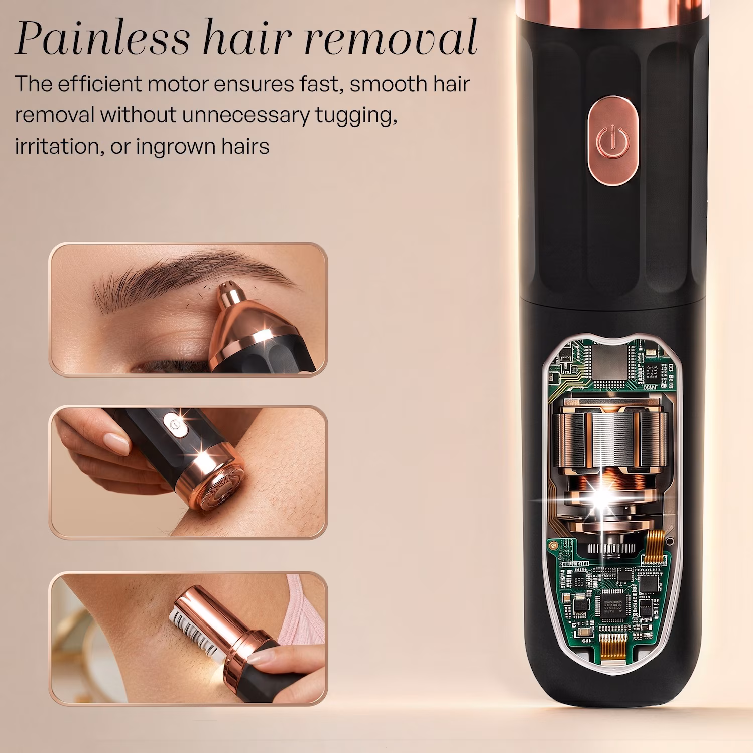 3-in-1 Epilierer PocketPRO für Damen mit Reisetasche