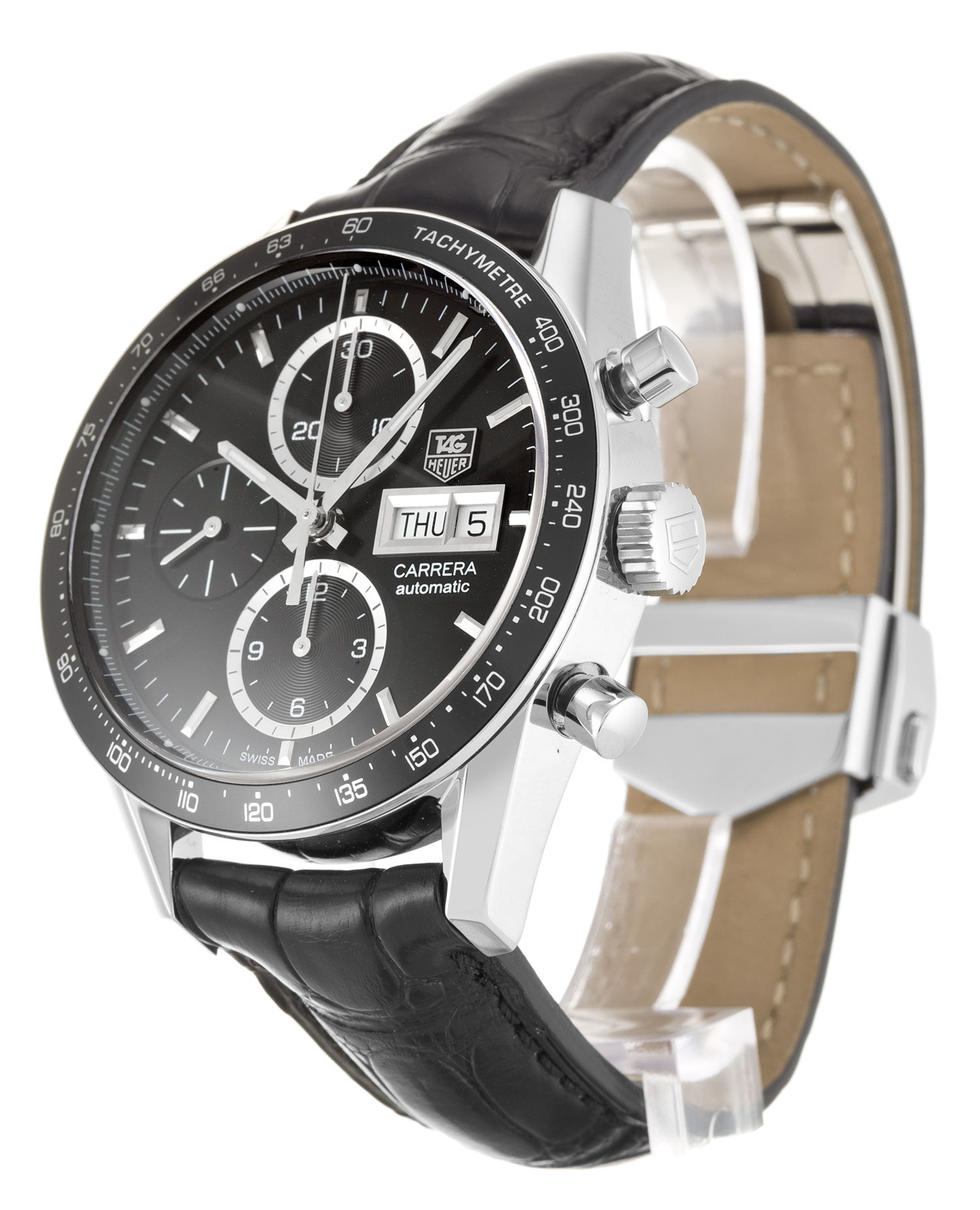 Replica Tag Heuer Carrera CV201AG.FC6266 Black Dial Stick Markers 41MM