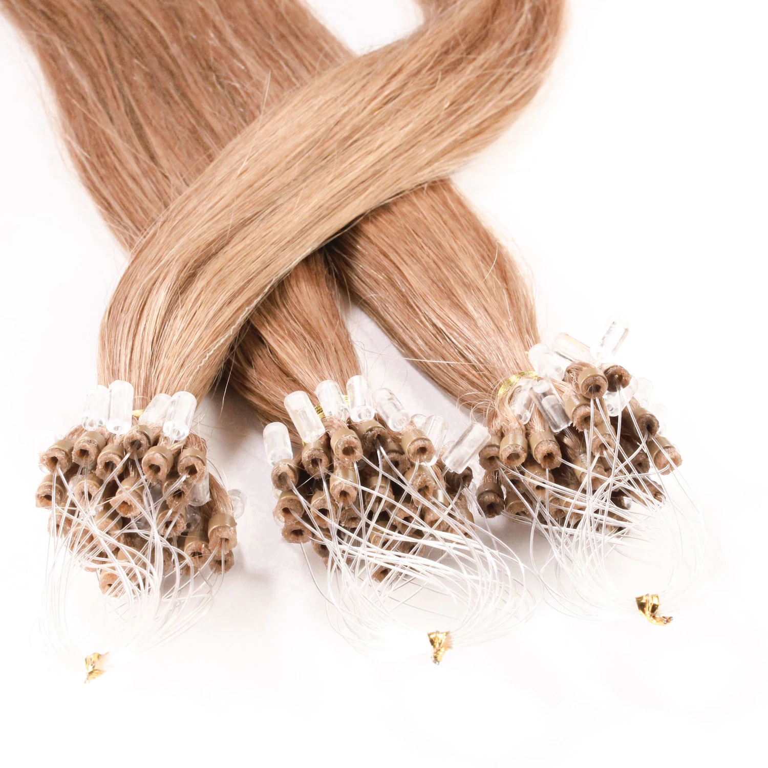 Microring Extensions Echthaar #8/01 Hellblond Natur-Asch 0.5g