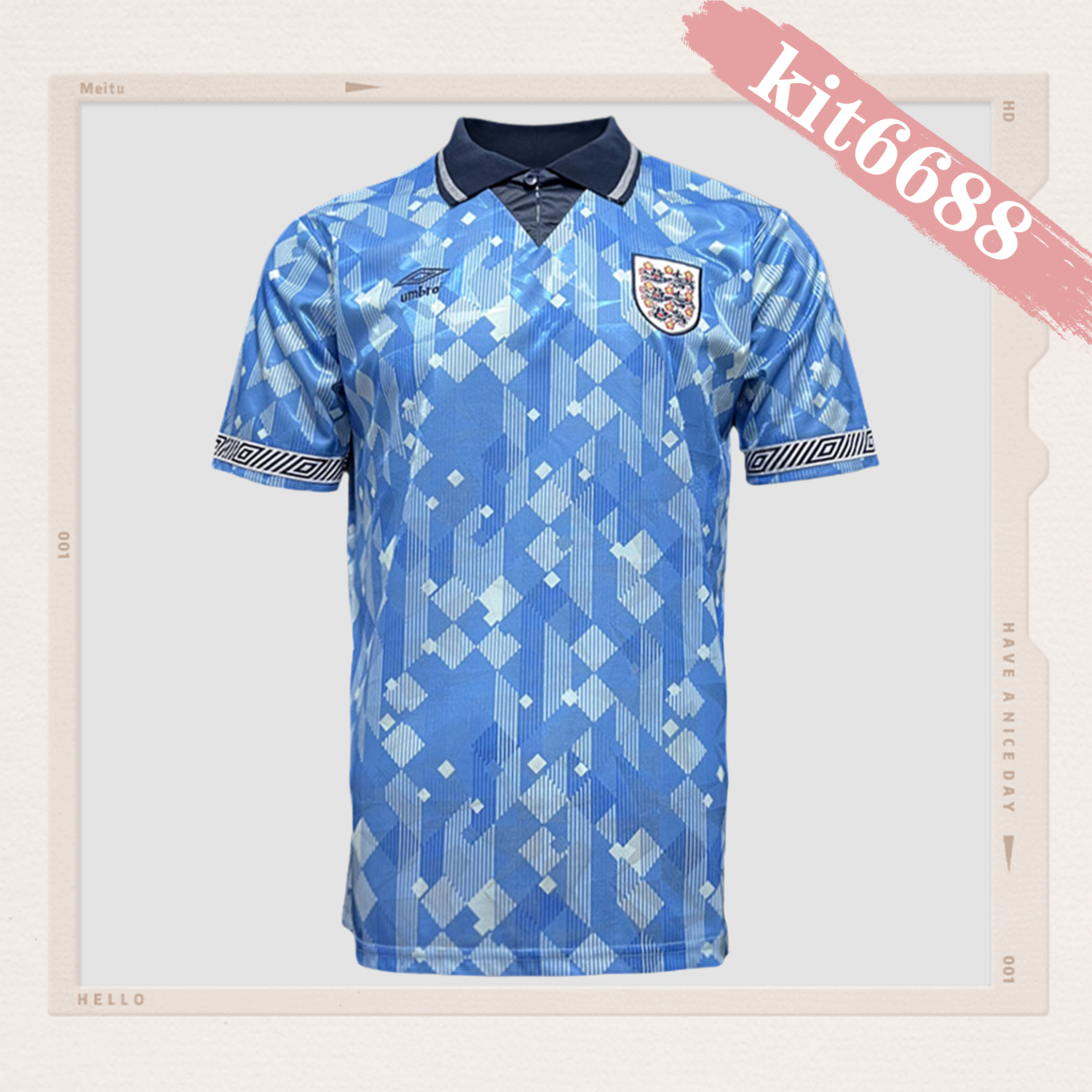 1990 England Second Away Retro Football Shirt
