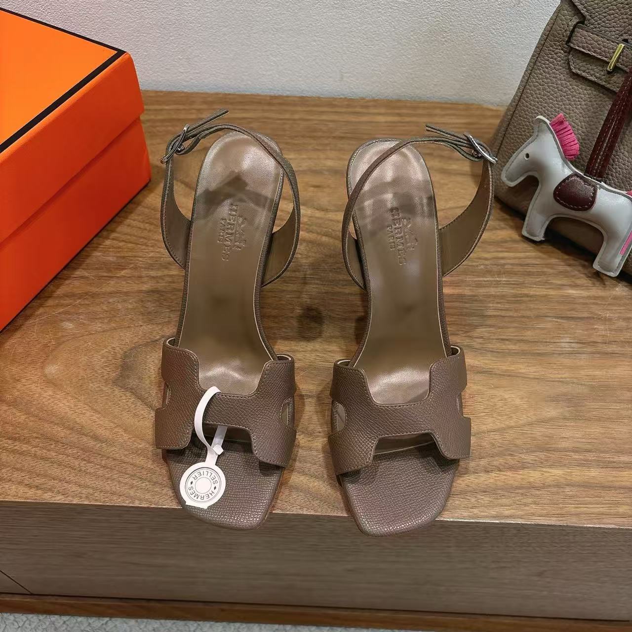 Hermes Night Slingback Sandals