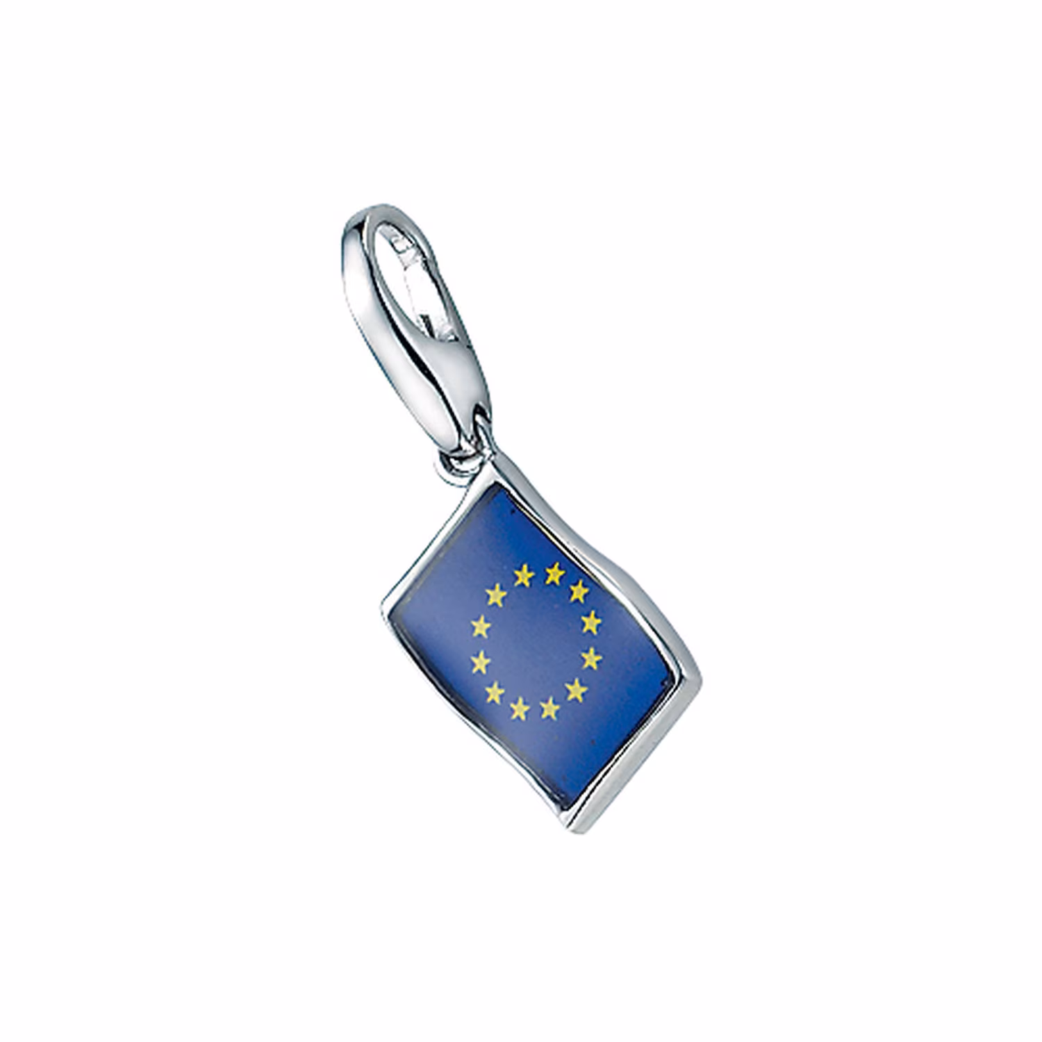 Charm Flagge Europa, Silber 925