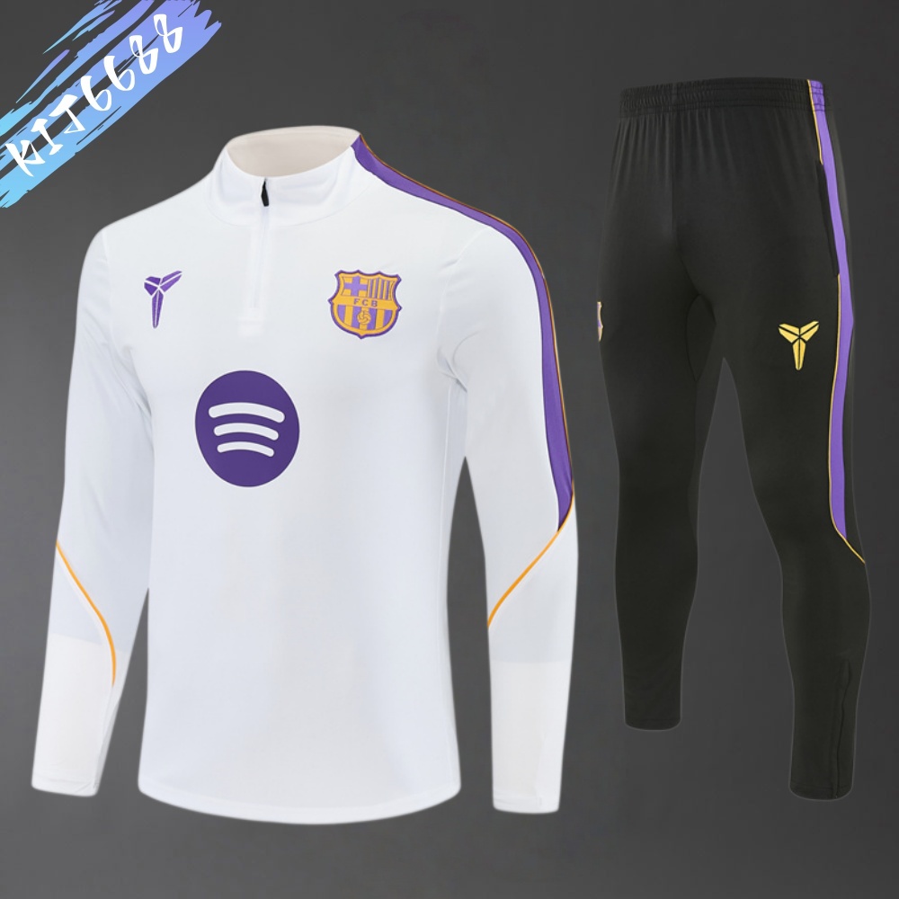 2026/2027 Barcelona  Half Zip Training Suit (Adult and Children's Set)