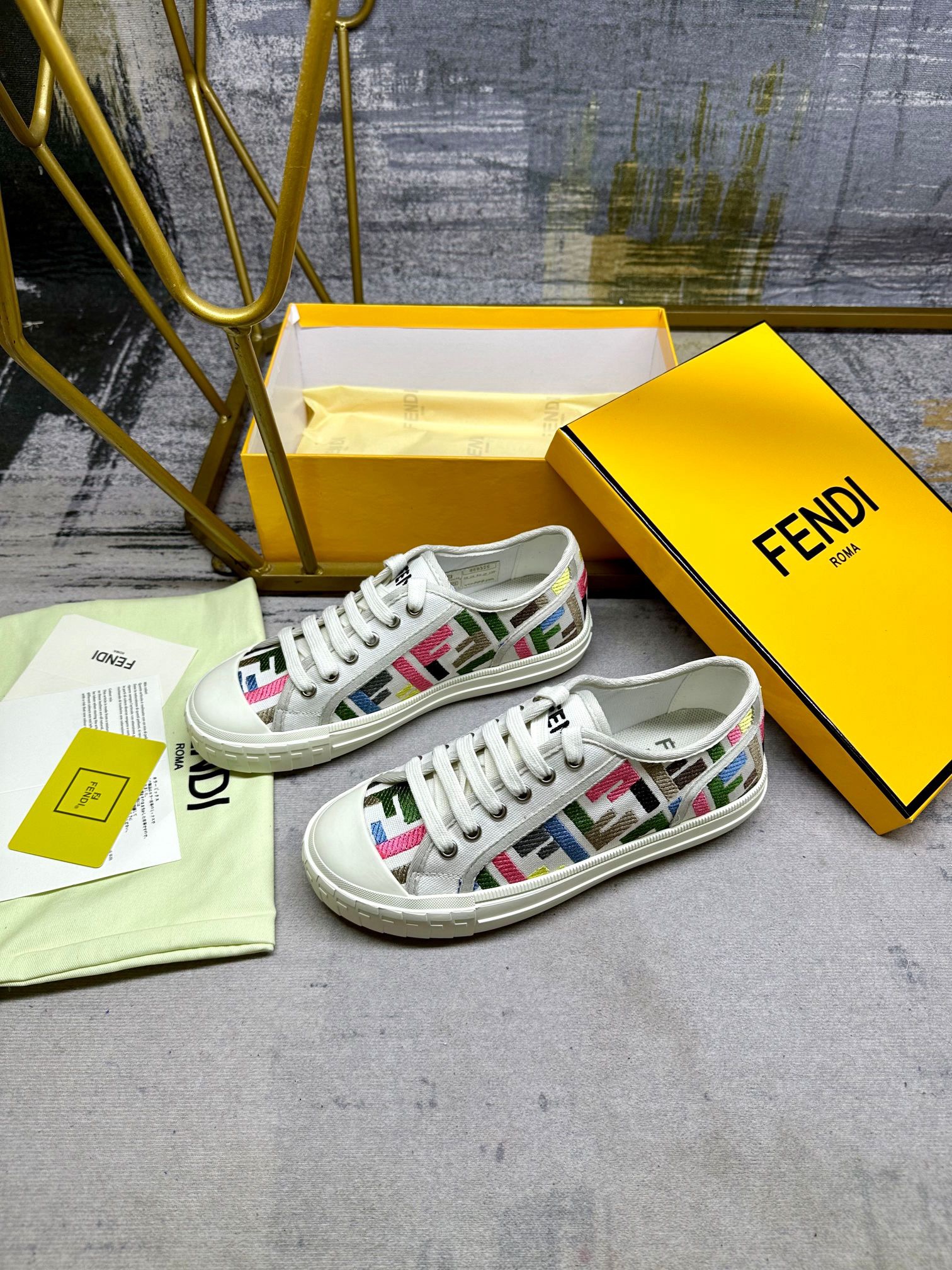 Fendi Domino Low-top Sneakers Shoes