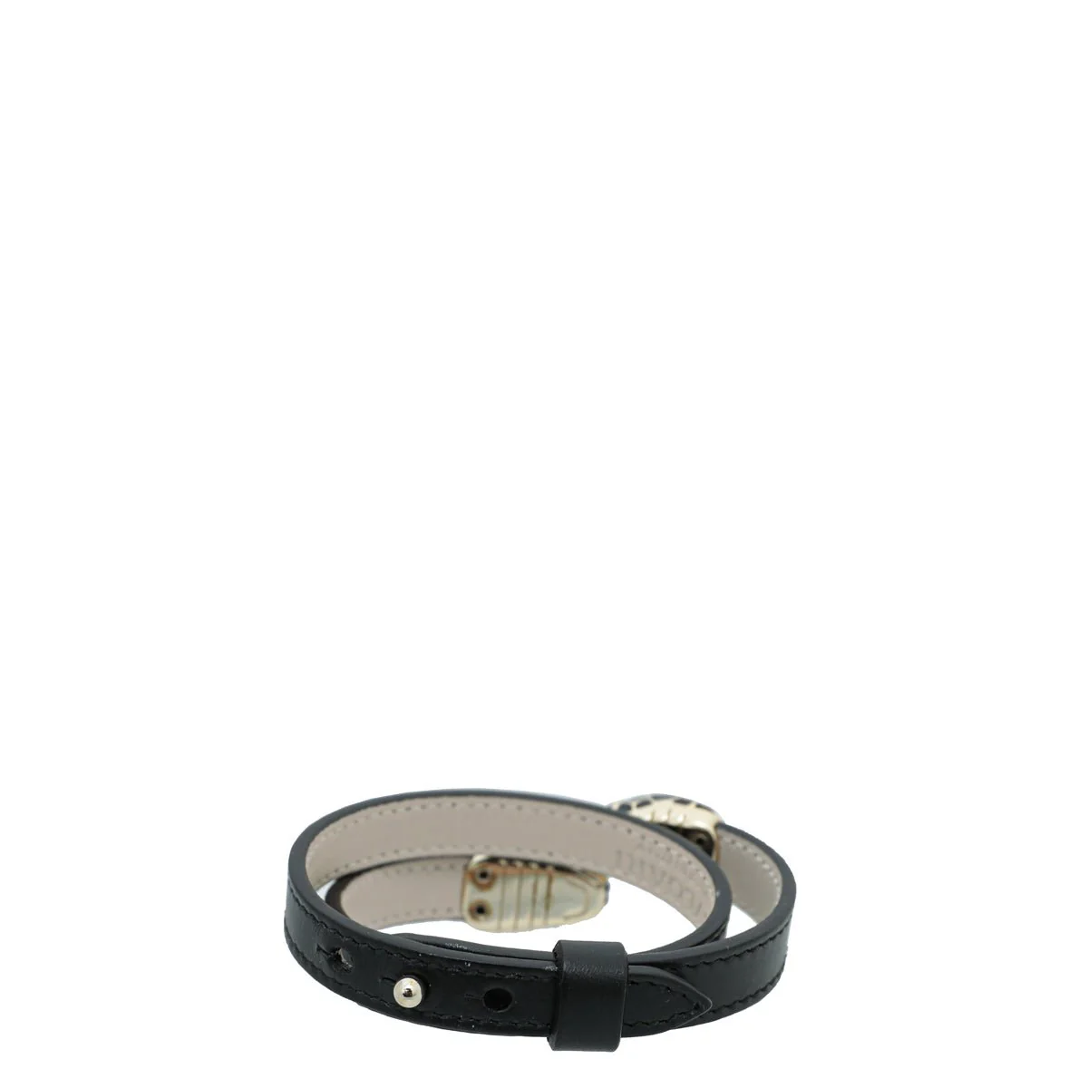 Bvlgari Black Serpenti Forever Double Wrap Bracelet