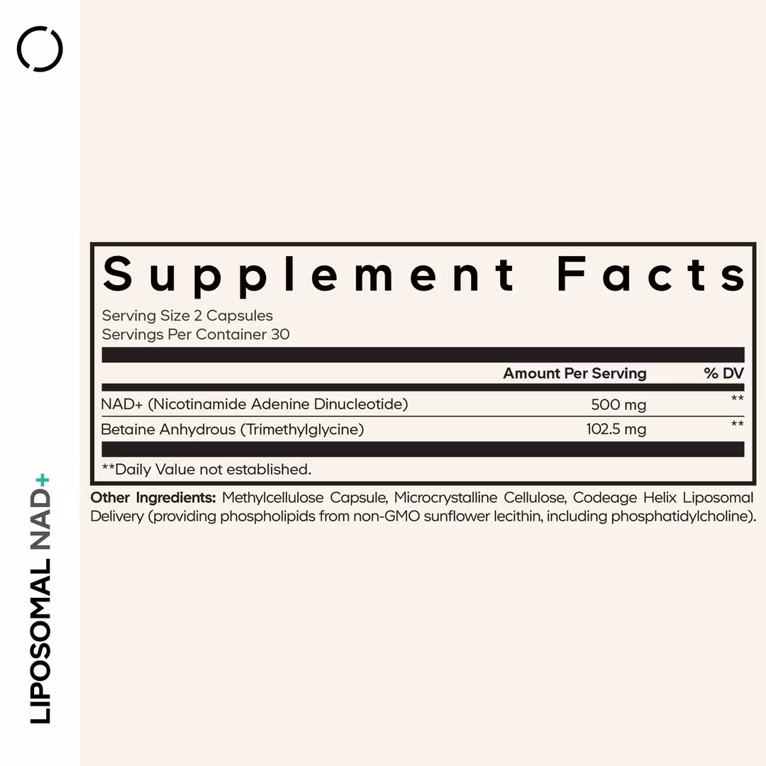 CODEAGE  Liposomal NAD+ with Betaine Anhydrous