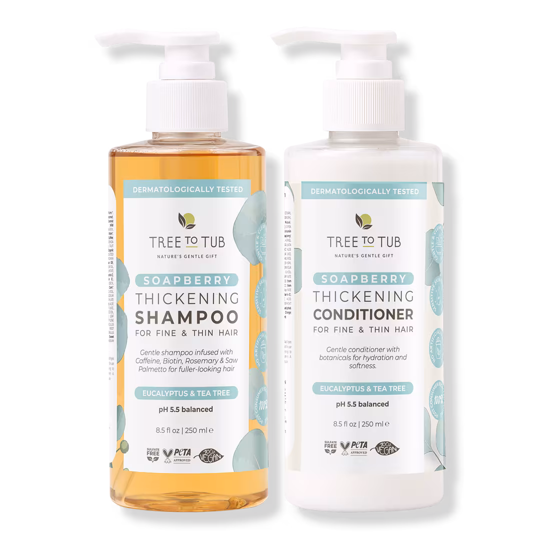 Tree To Tub  Soapberry Thickening Shampoo & Conditioner Bundle