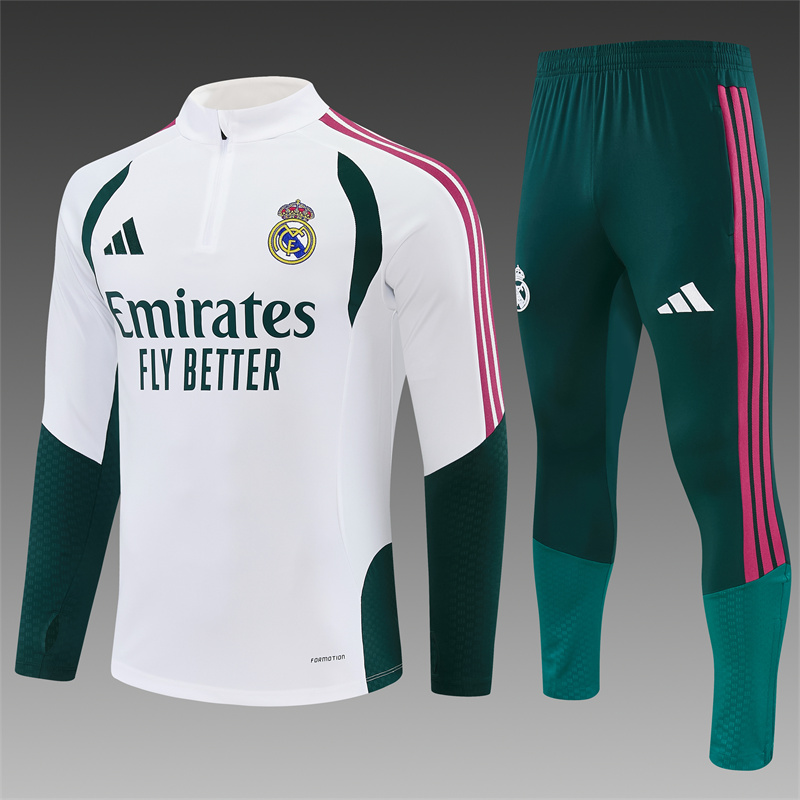 2026/2027 Real Madrid Half Zip Training Kit (Adult Kids Kit)