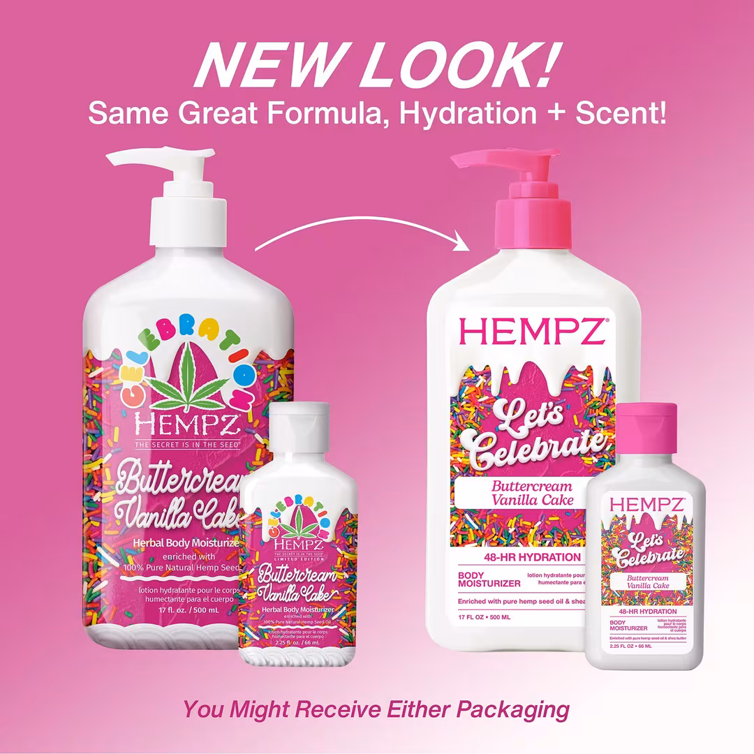 Hempz  Let's Celebrate Buttercream Vanilla Cake Body Moisturizer