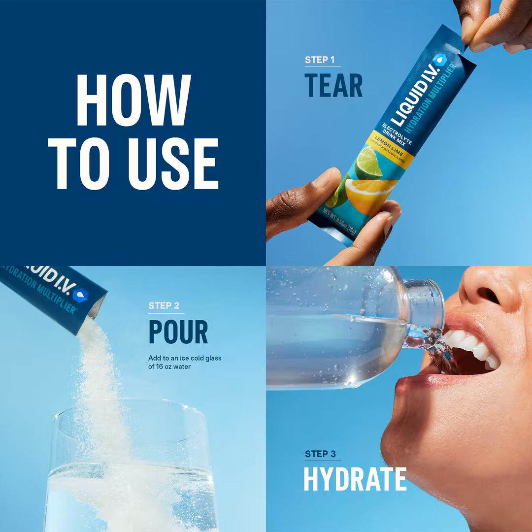 LIQUID I.V.  Hydration Multiplier Electrolyte Drink Mix Variety Pack