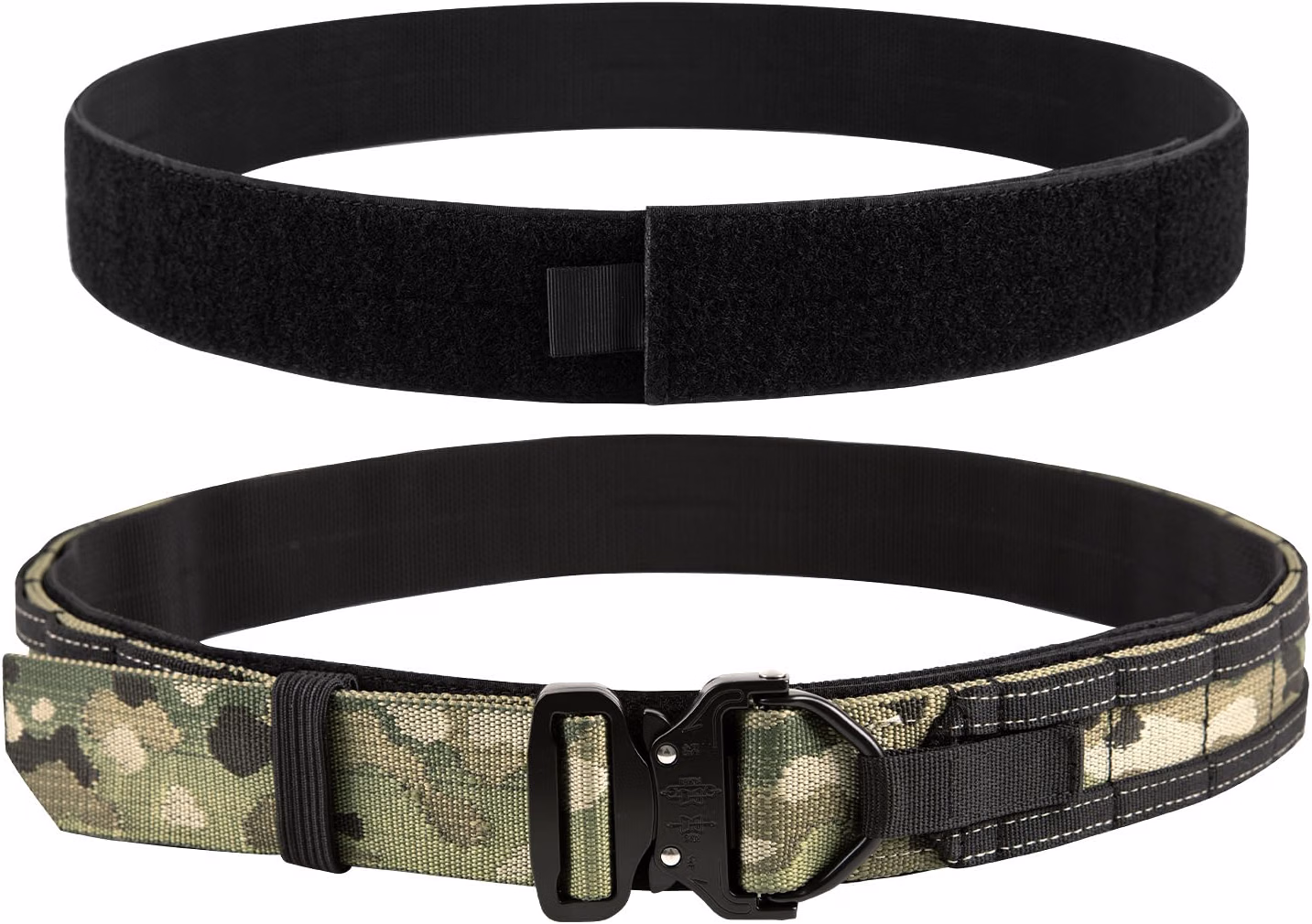 1.75'' MOLLE Tactical Belt, 2-in-1 Quick Release Duty Combat Belt with 1.5'' Inner Belt for Outdoor Shooting