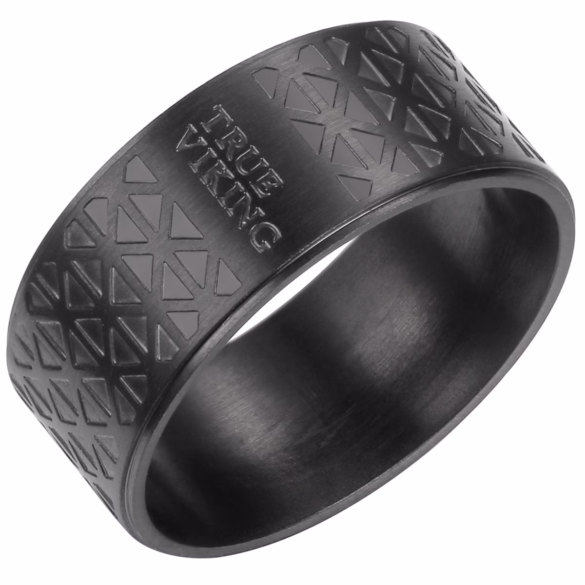 Ring Edelstahl in Schwarz