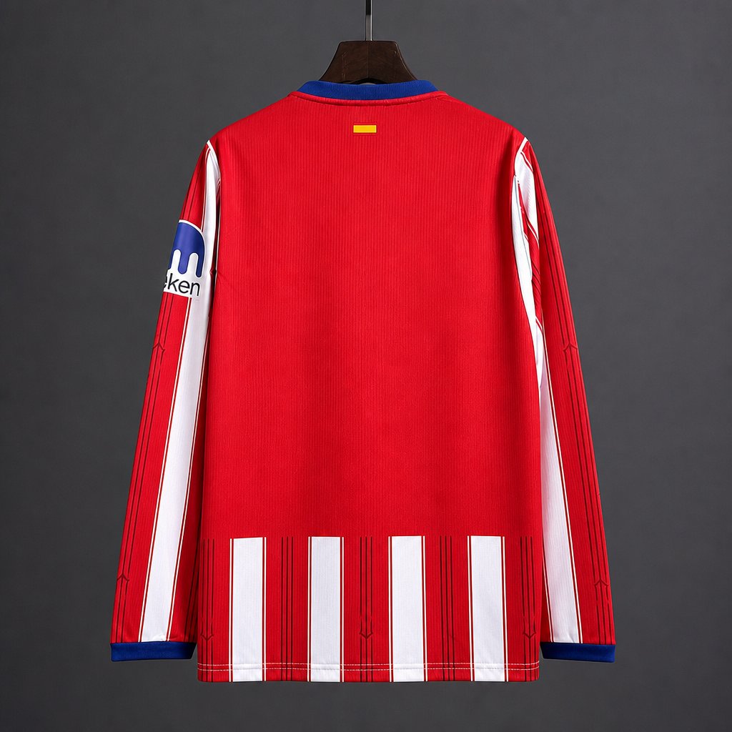 2026/2027 Atletico Madrid home Long sleeves Football Shirt (Fan version）
