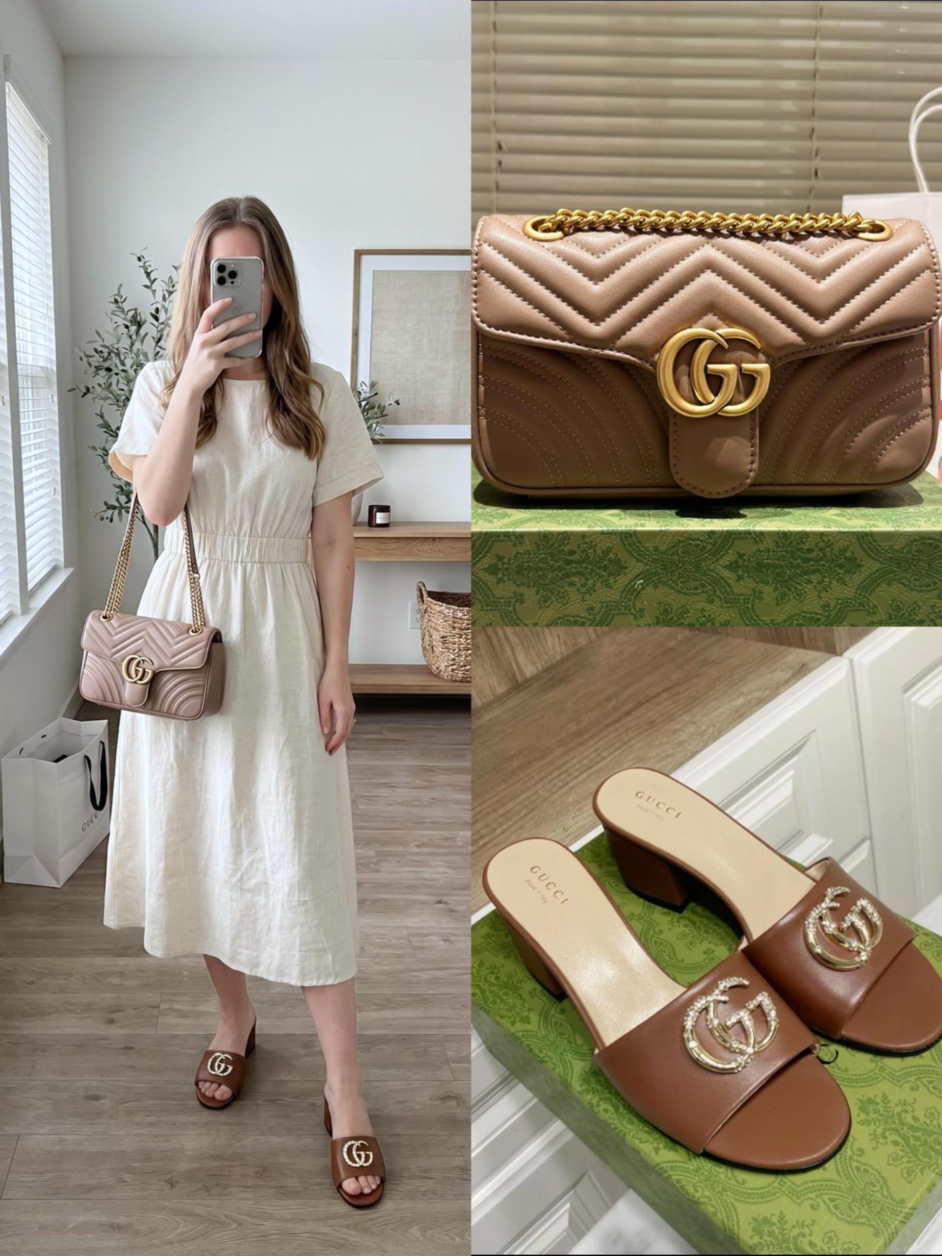 Gucci Shoes & Bag Set