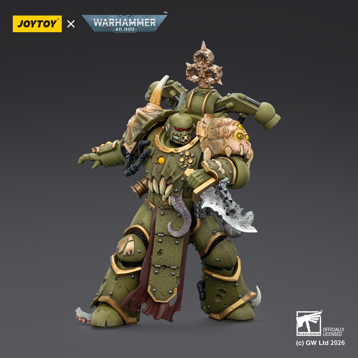 JOYTOY Warhammer 40k 1: 18 Death Guard Plague Marines - JOYTOY WORLD