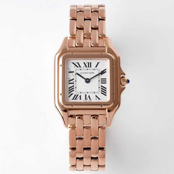 Cartier Watch PANTHERE 27MM PINK GOLD WHITE DIAL