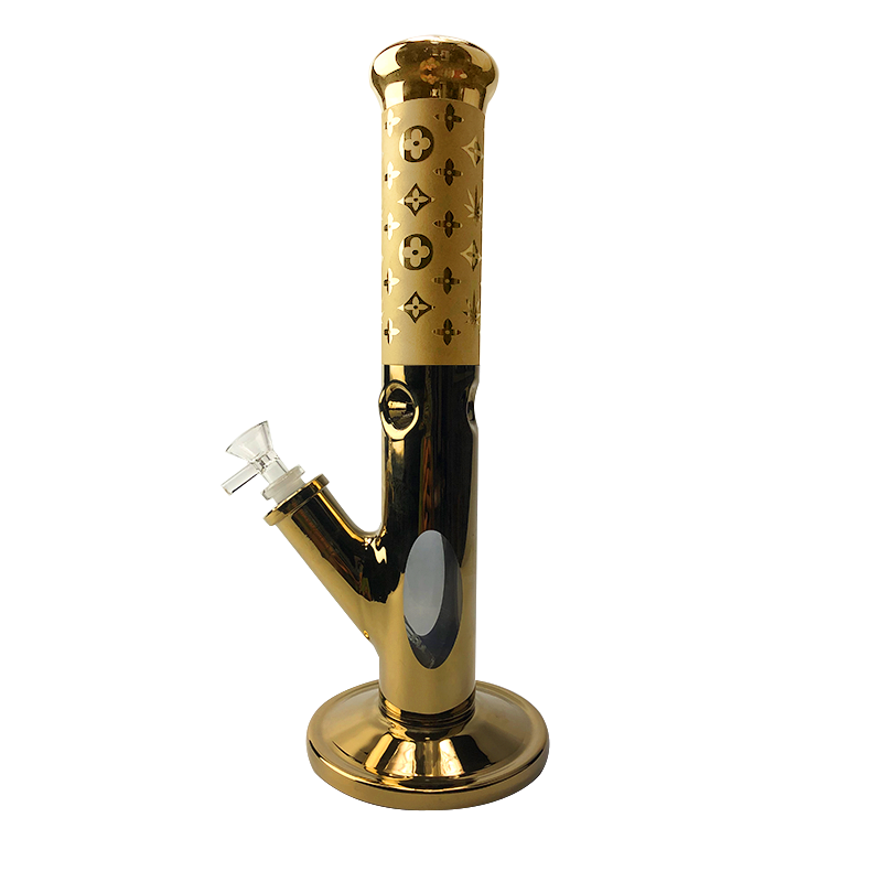 14 Straight Neck Painting Glass Bong
