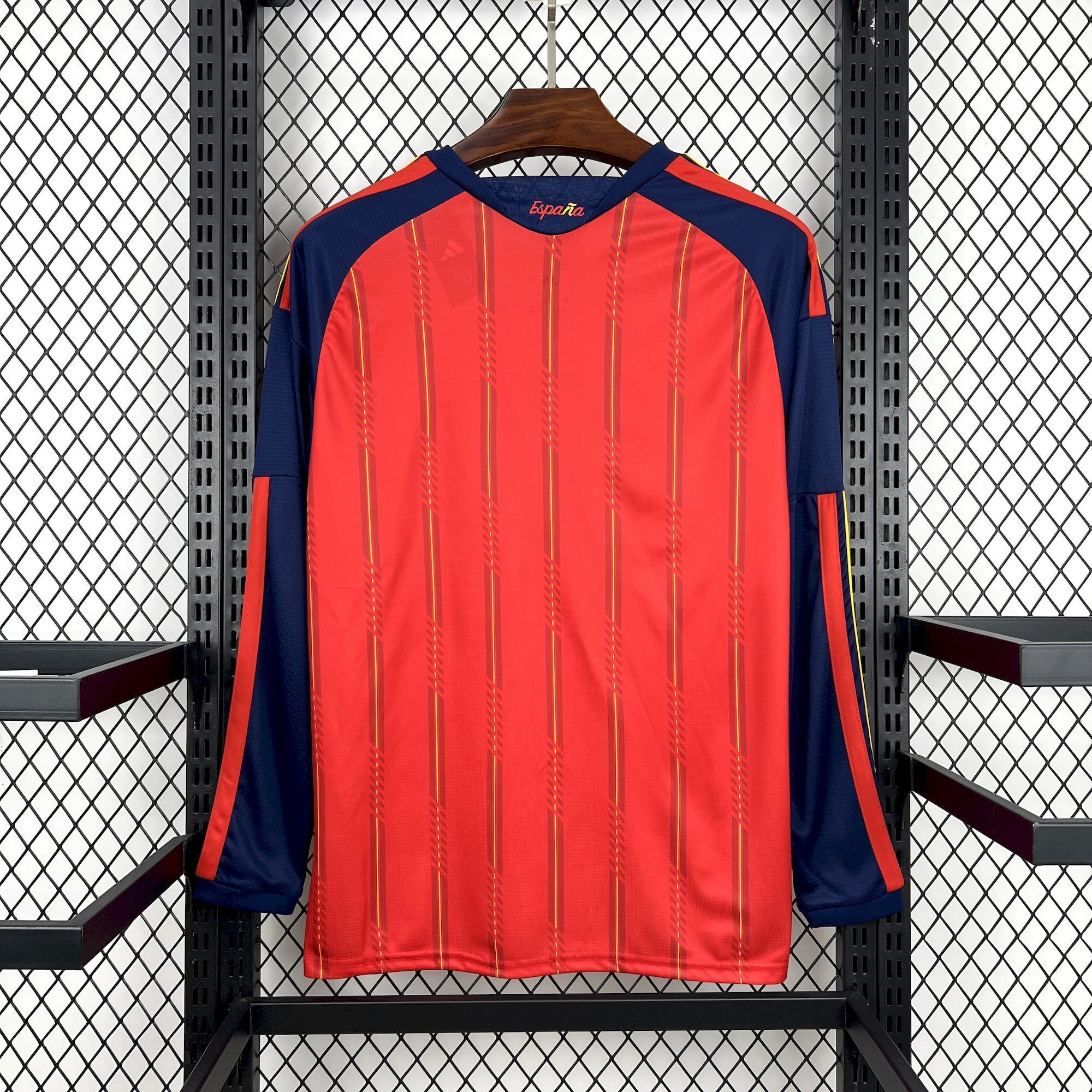 Mens Spain 2026 World Cup Home Long Sleeve Jersey españa