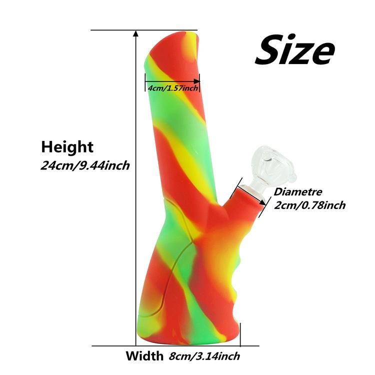 9 Silicone Camouflage Dab Rig