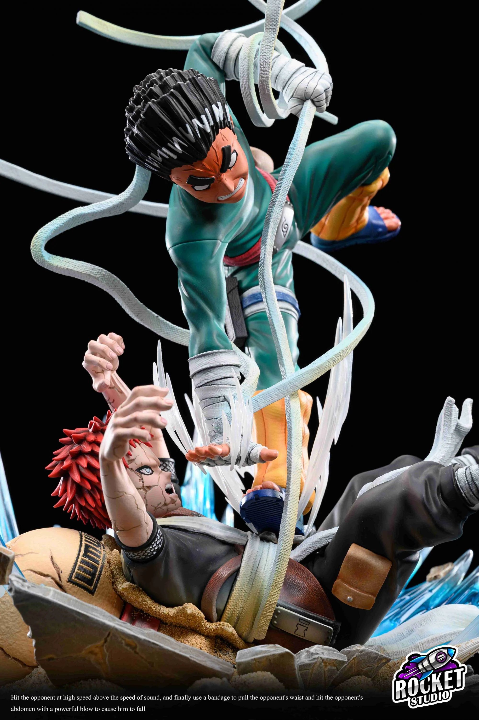 Naruto - Rocket Studio Rock Lee vs. Gaara