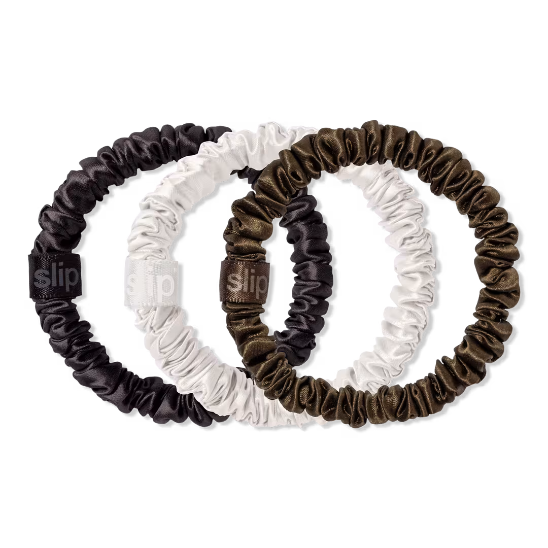 Slip  Pure Silk Skinny Scrunchie Trio