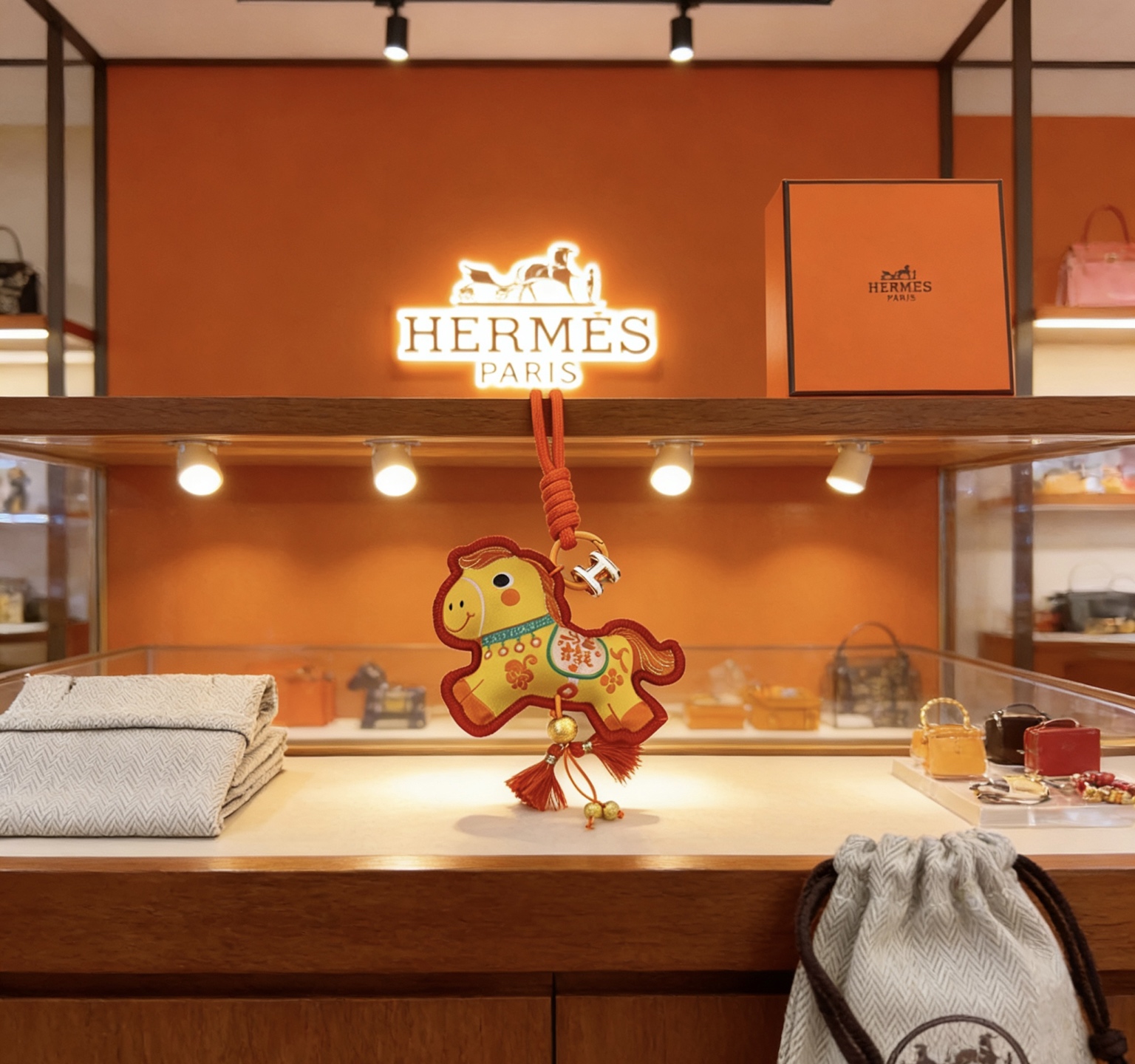 Hermes Keychain Thickened Version