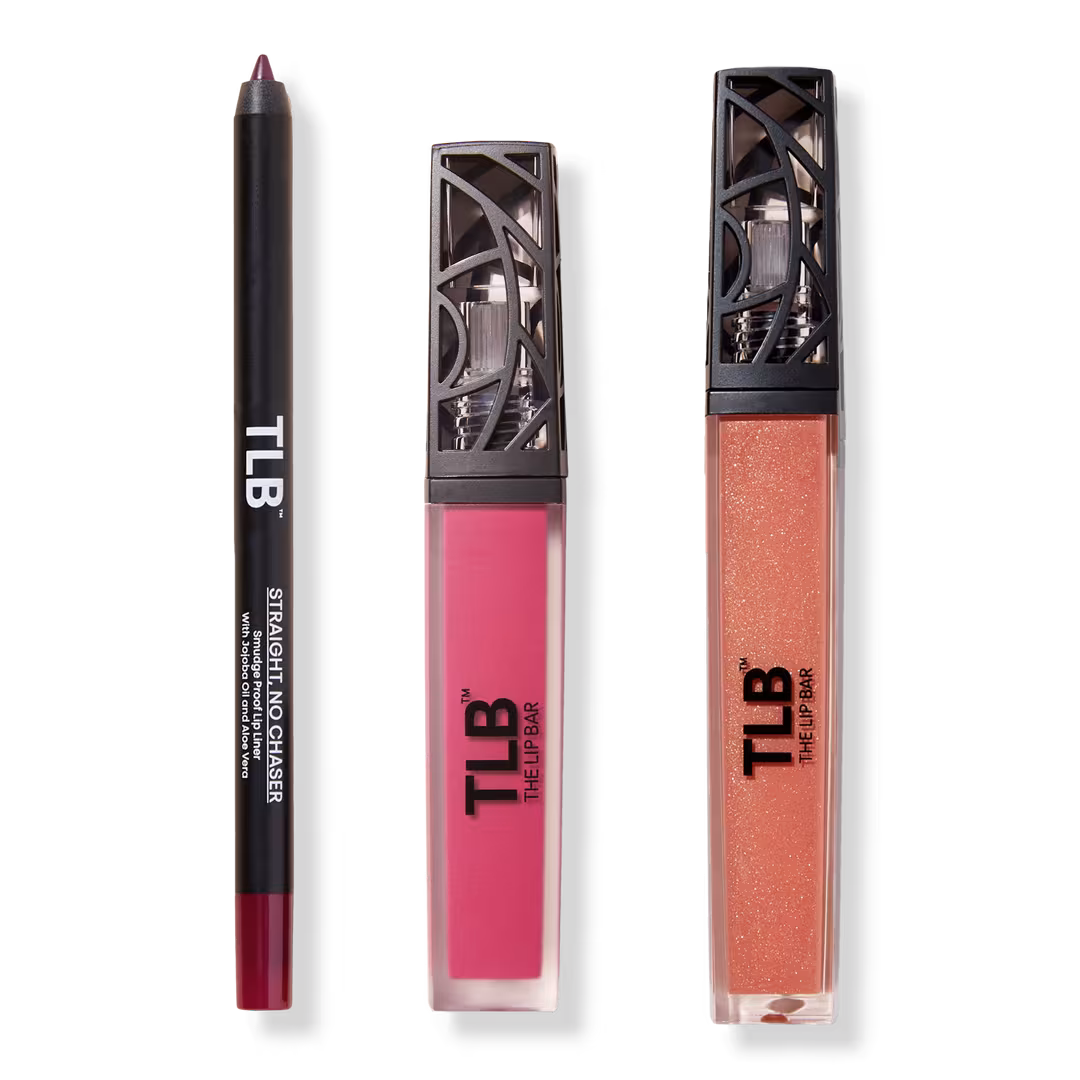 The Lip Bar  Nonstop Liquid Matte Lipstick, Gloss Up Sheer Finish Gloss & Lip Liner Set