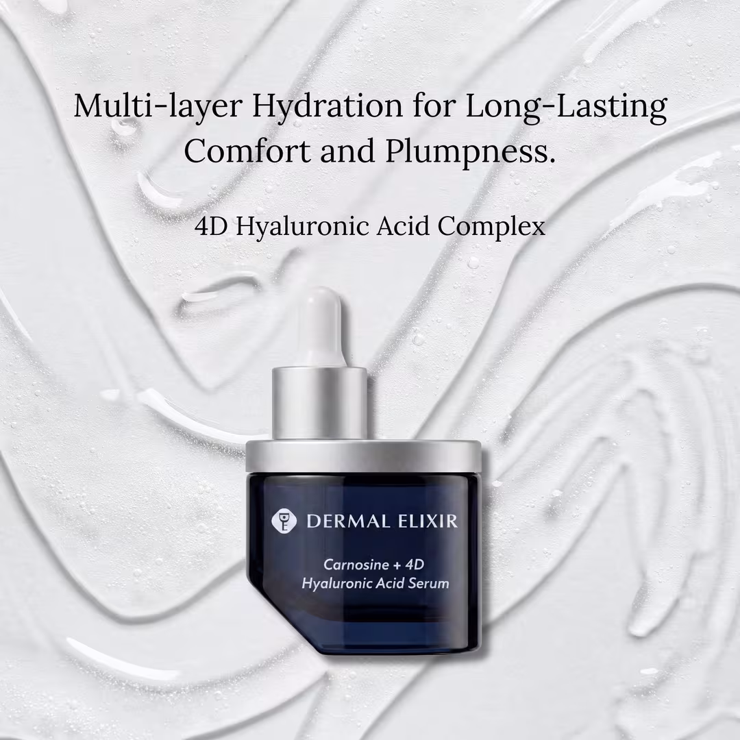 Dermal Elixir  Carnosine + 4D Hyaluronic Acid Serum
