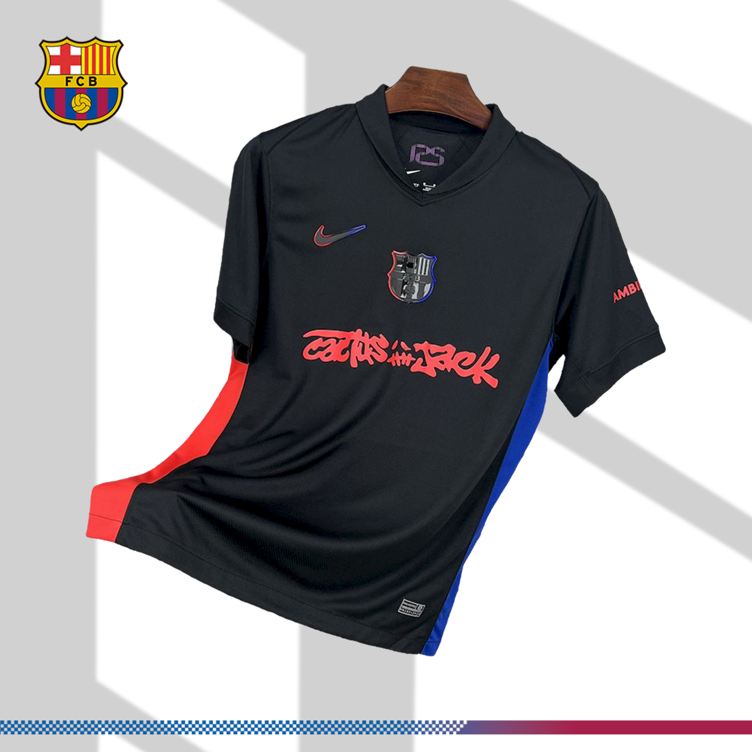 2024/2025 Barcelona Travis Scott Away Football Jersey (Fan)