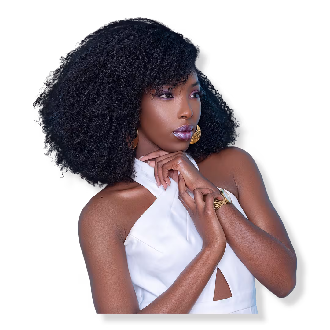 True + Pure Texture  Jasmine Coil Afro Kinky Curly Human Hair Clip Ins Extensions