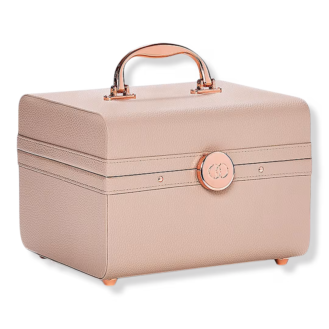 Caboodles  Beige Lifestyle Train Case