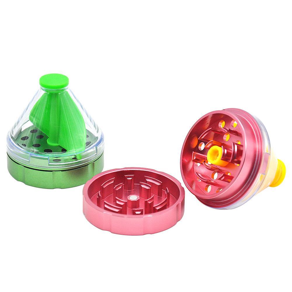 Pre-Roll Cone Herb Grinder with Transparent Storage 50 MM