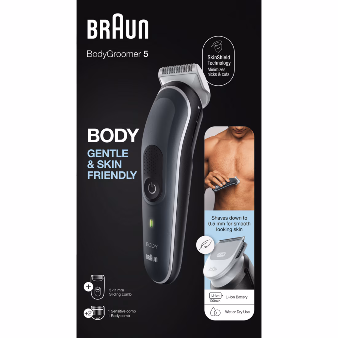 Series 5 BG5340 in Grau/Schwarz