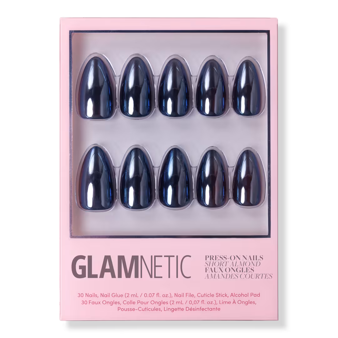 Glamnetic  Black Metal Press-On Nails