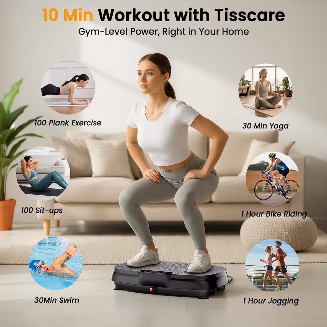 TISSCARE  Vibration Plate Exercise Machine for Lymphatic Drainage