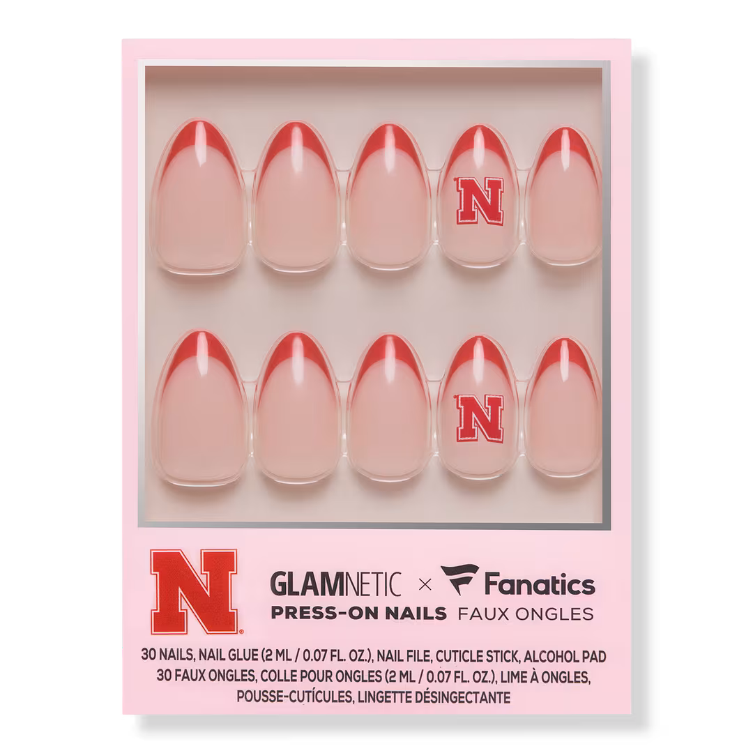 Glamnetic x Fanatics Nail  Nebraska Cornhuskers Press-On Nails
