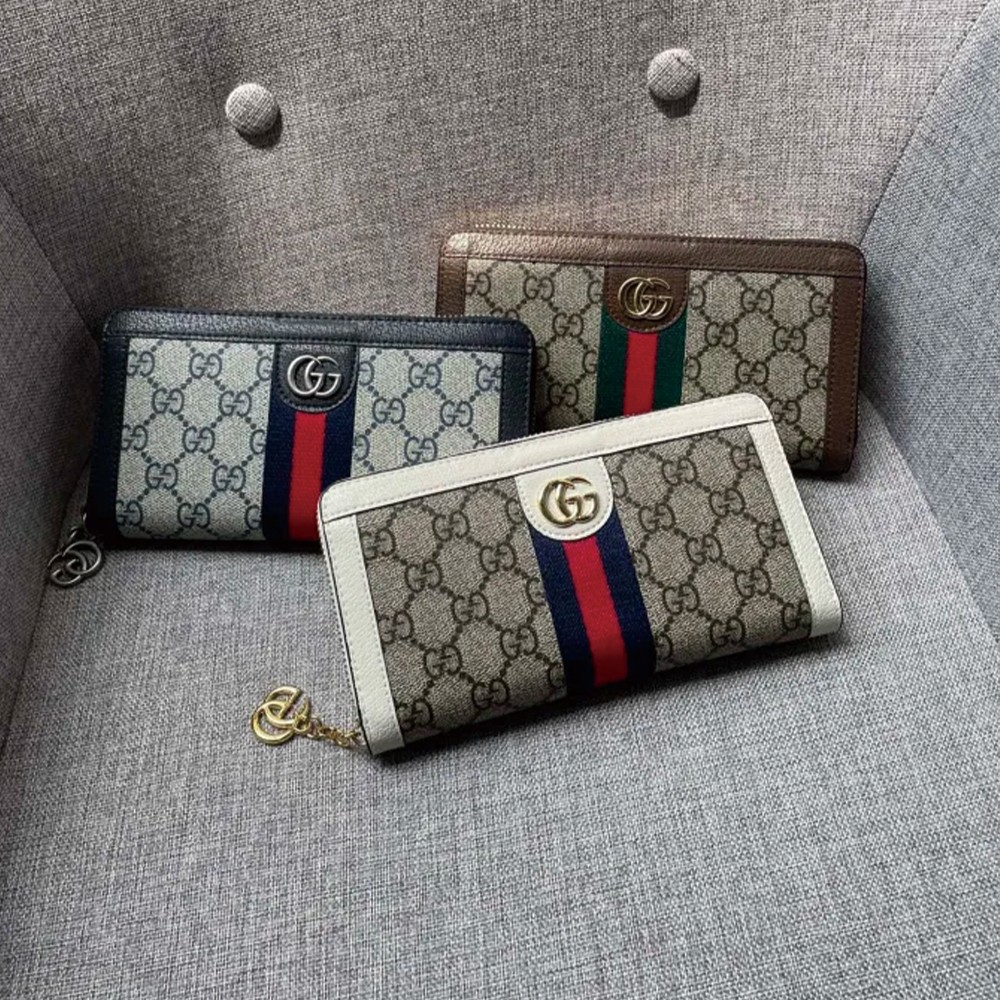 Gucci Wallets Ophidia GG Zip Around Wallet 523154 XL08 19cm