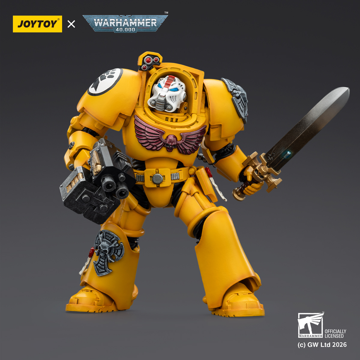 JOYTOY Warhammer 40k 1: 18 Imperial Fists Terminators - JOYTOY WORLD