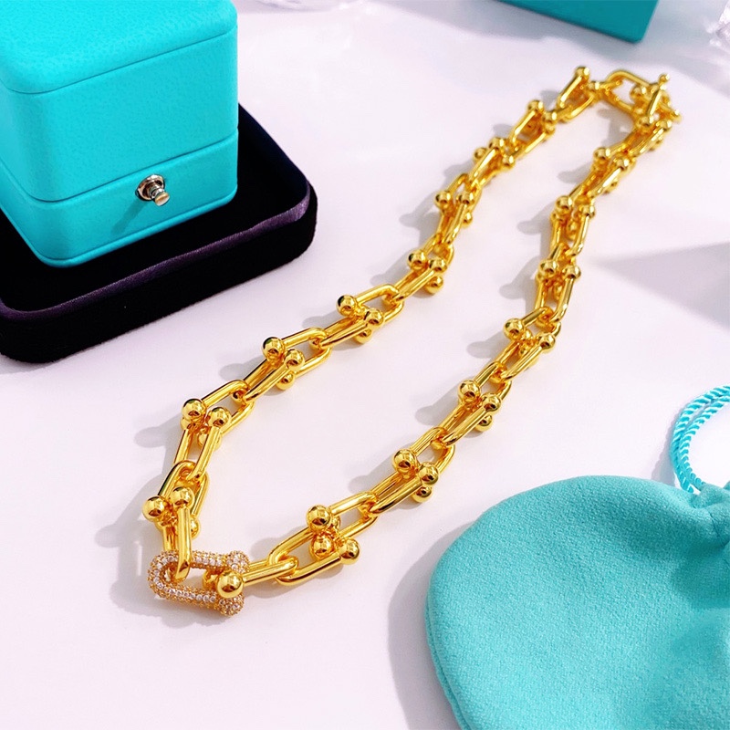 Fake Tiffany HardWear Necklace, Diamonds