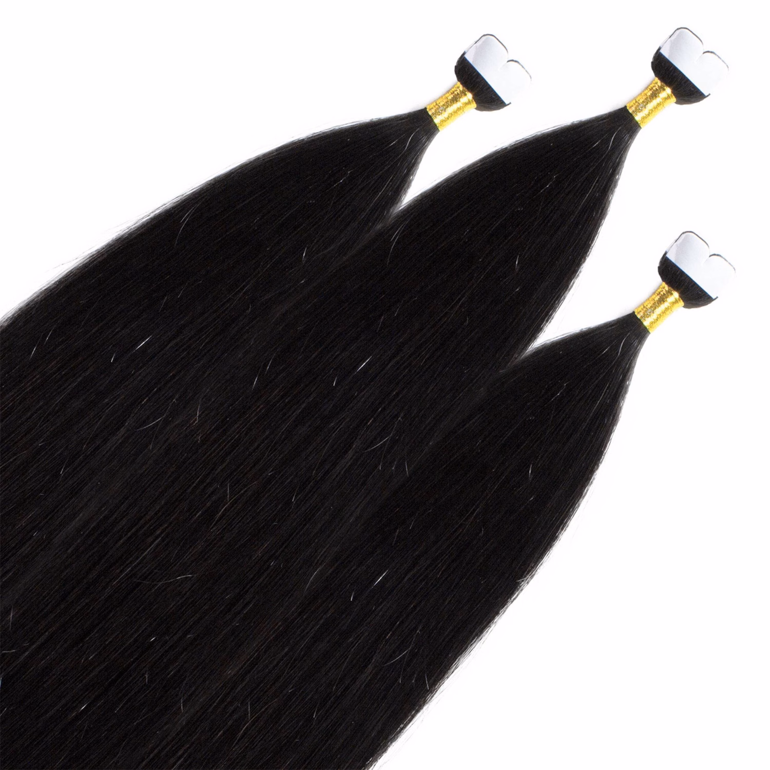 Mini Tape Extensions Premium Echthaar #4/0 Mittelbraun