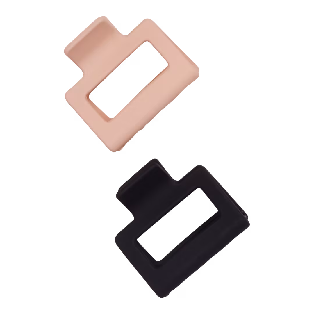 GIMME beauty  Fine Hair - Black & Rose Claw Clip