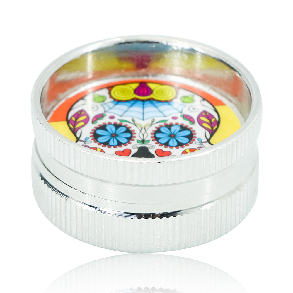 Glass One Hitter Pipe w/ Weed Grinder Set