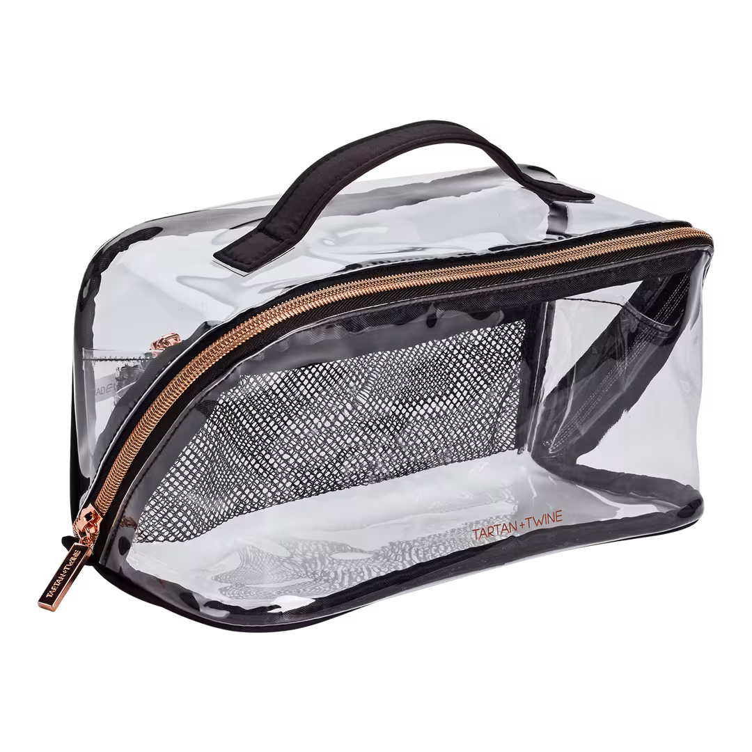 Tartan + Twine  Clear Zip Cube Organizer