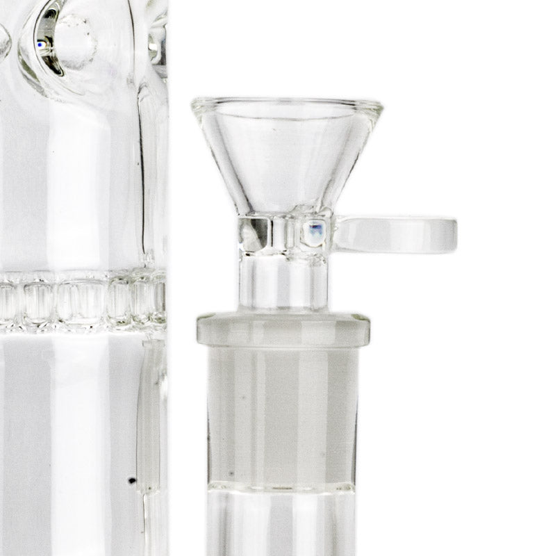 10 Straight Tube Honeycomb Perc Bong