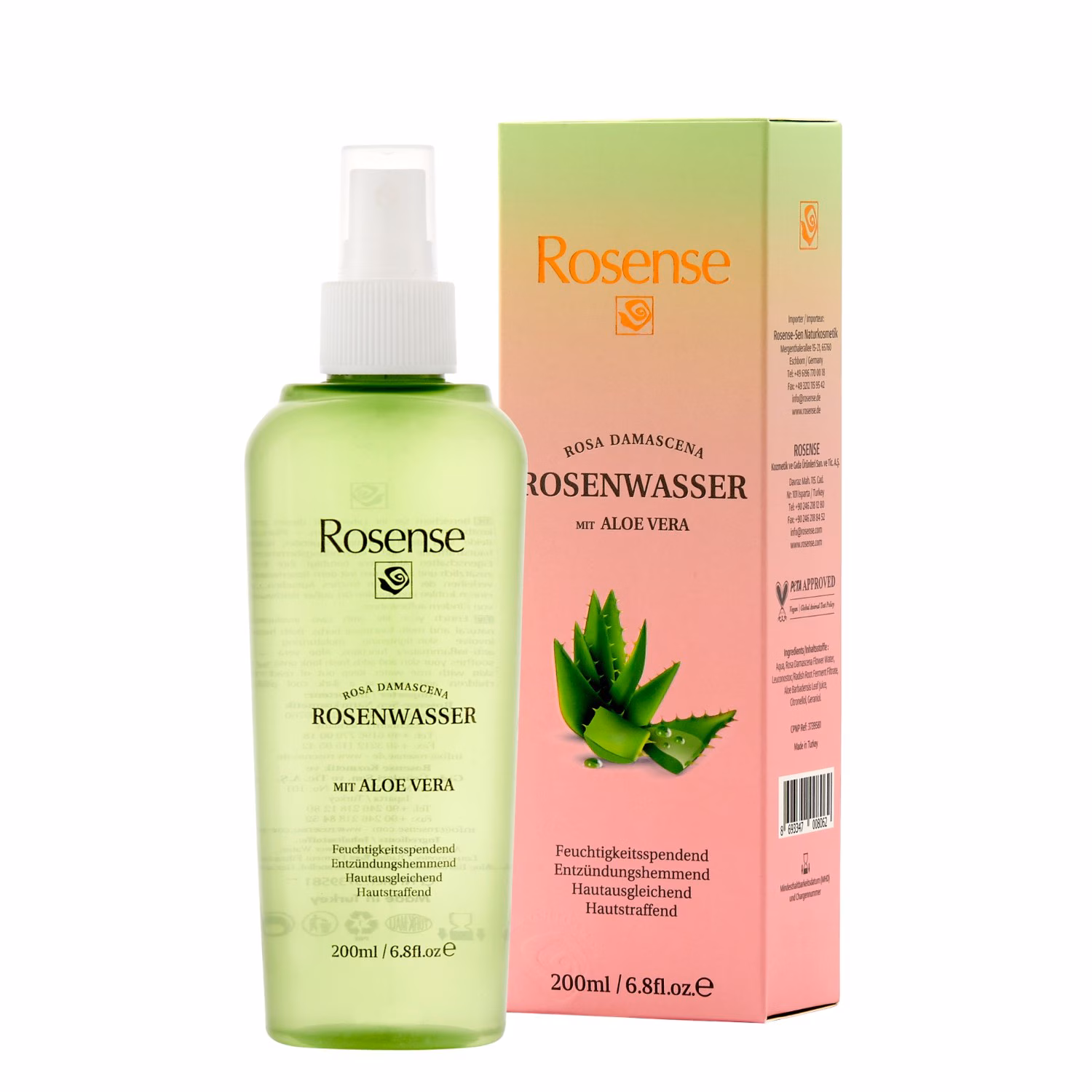 Rosenwasser mit Aloe Vera