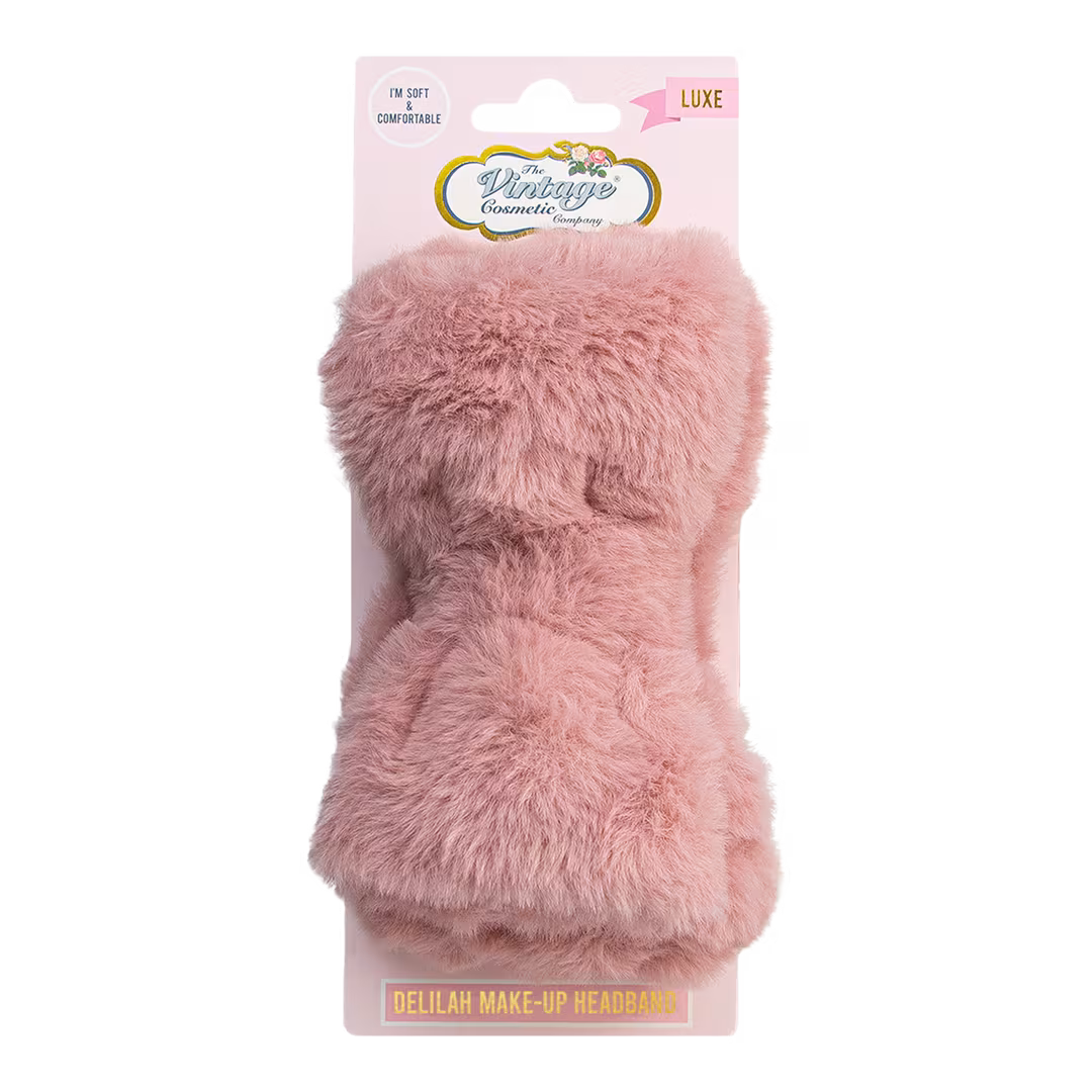 The Vintage Cosmetic Company  Delilah Luxe Faux Fur Make-Up Headband