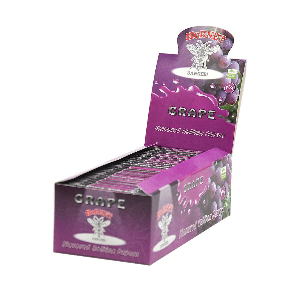Hornet Grape Flavored Rolling Paper Box of 50 Booklets/2500 sheets