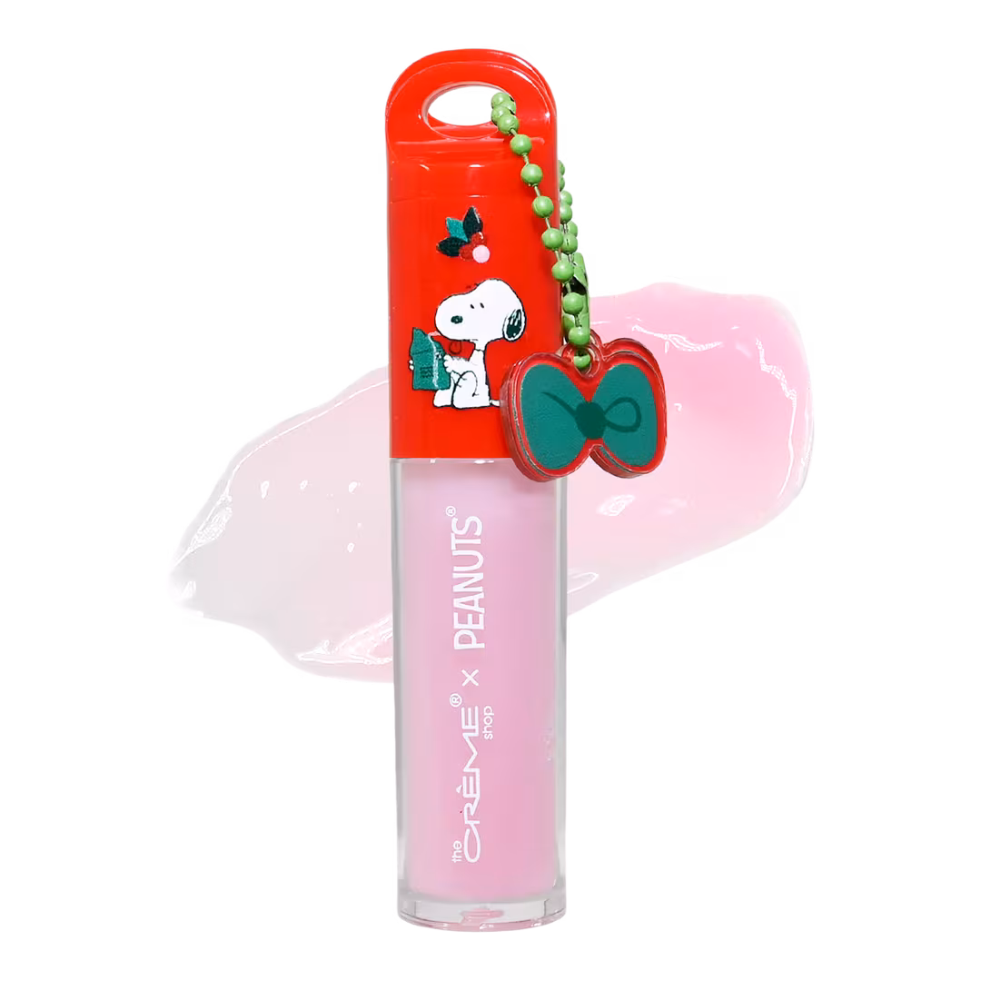 The Crème Shop  Peanuts Tinted Jelly Lip Oil - Pink Afterglow