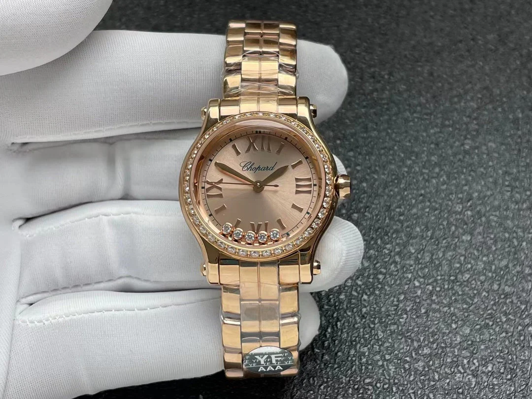 Chopard Watch Happy Diamond 30mm Pink Gold Diamond