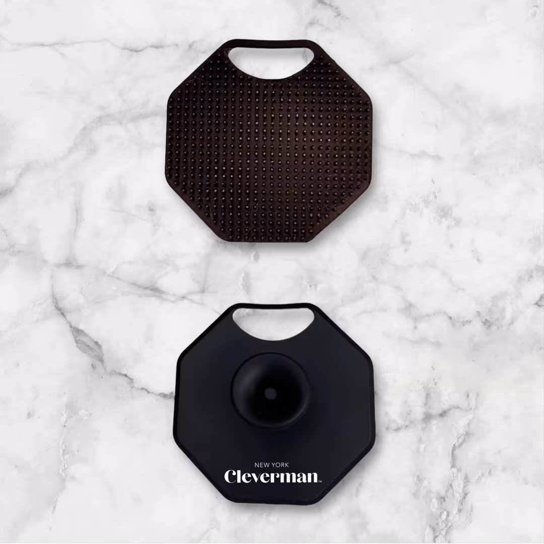 Cleverman  Men's Face Scrubber – Silicone Cleansing Brush & Soft Massager